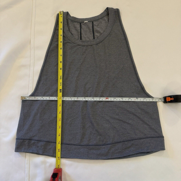 Lululemon Pace Perfect Tank Heathered Sterling Size 4 ? - Picture 8 of 8